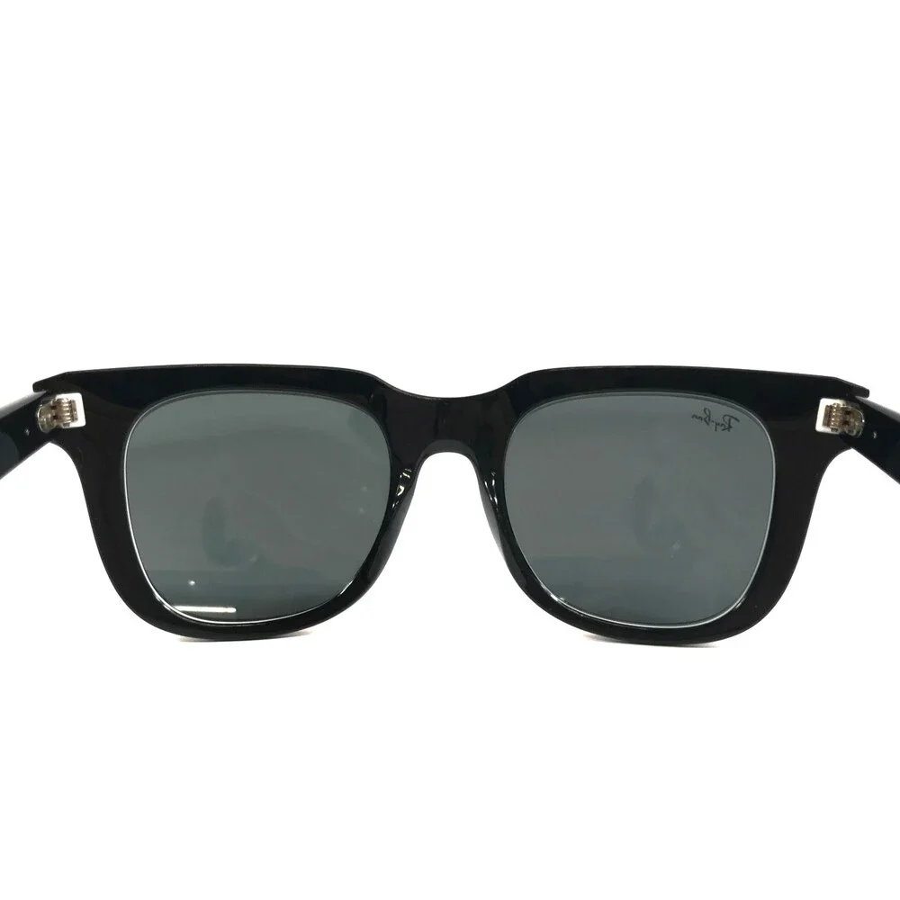 Ray-Ban Sunglasses RB4368 6520/87 Jeffrey Red White Black Frames w/ Gray Lenses